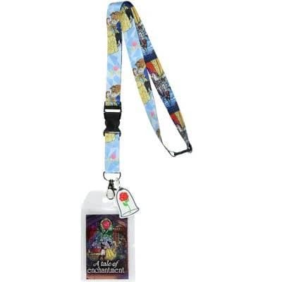 Disney Women's Beauty and the Beast A Tale of Enchantment Lanyard with ID Badge