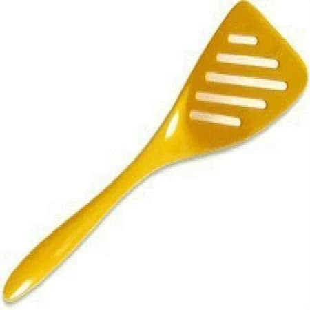 Gourmac 12-Inch Melamine Slotted Turner Spatula