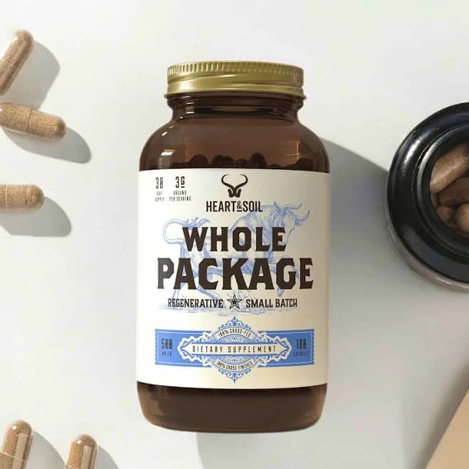 Heart & Soil Whole Package Grass-Fed Men's Wellness Supplement