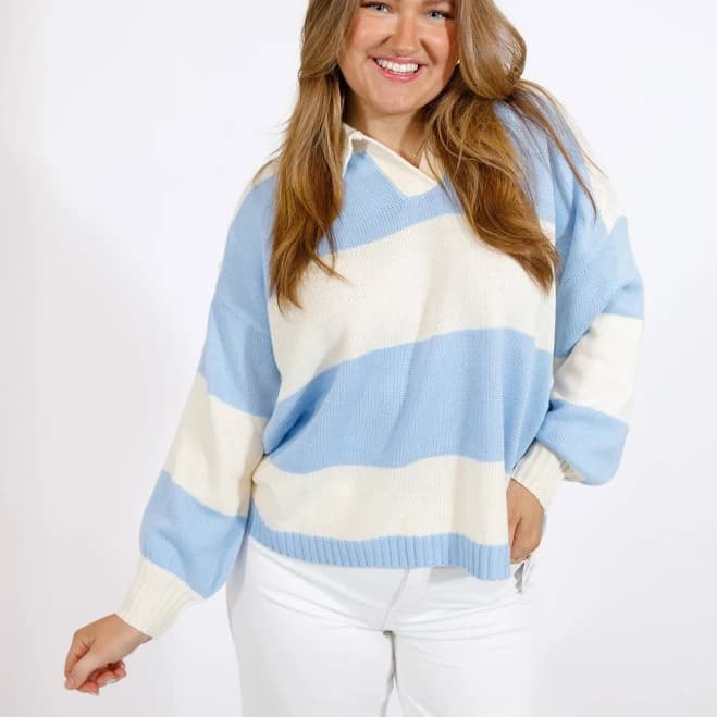 Color Block Knit Sweater