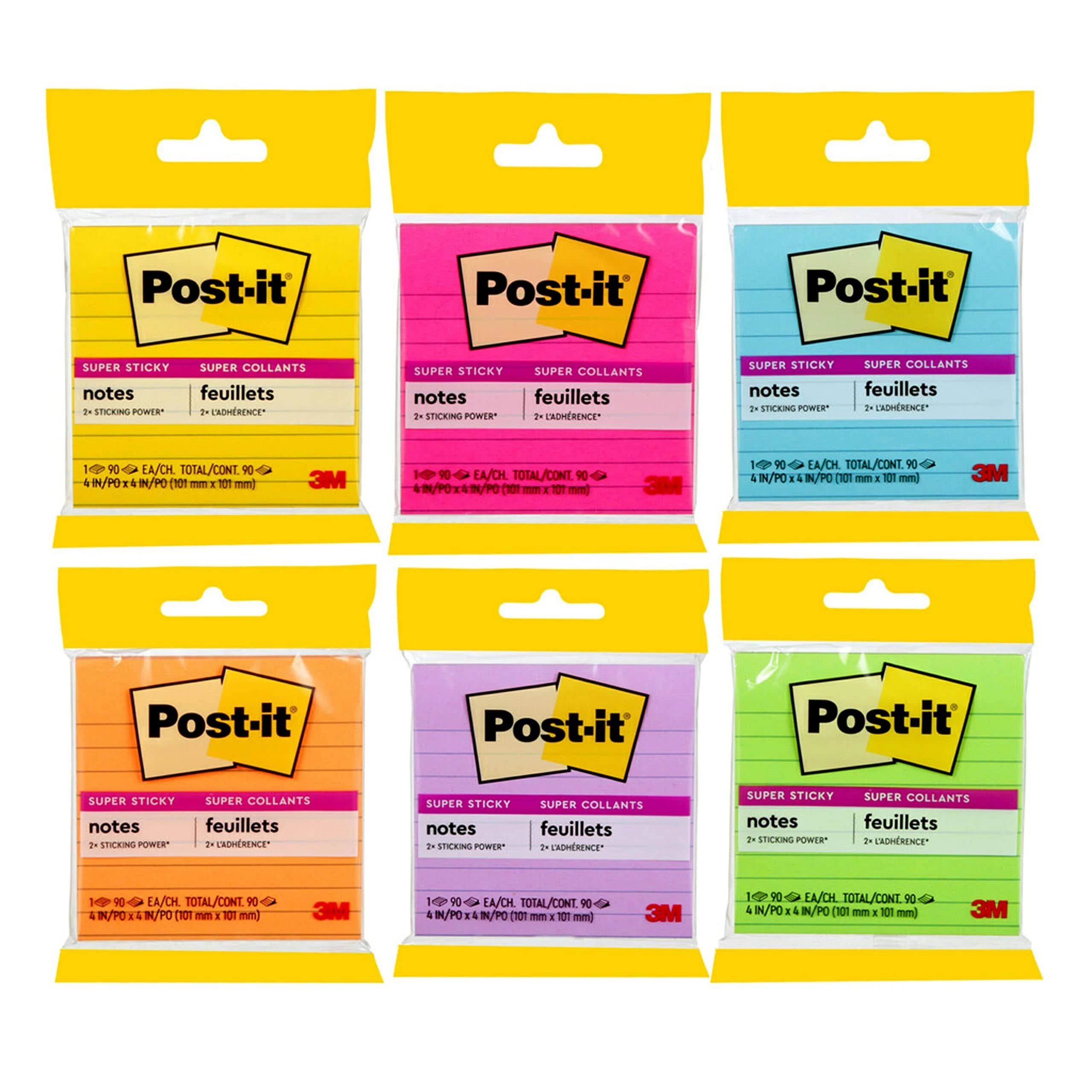 3M Super Sticky Post-It Notes