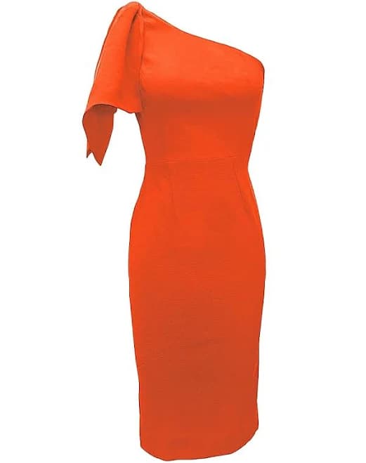 Dress The Population Women's Dresses Dress The Population Dress Tiffany One Shoulder Midi