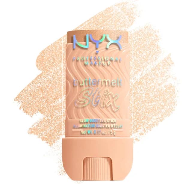 NYX Professional Makeup Buttermelt Highlighter Stix - Stick onctueux - Effet glowy - Texture ultra-fondante - Tenue 8H - Fini naturel sans effet gras