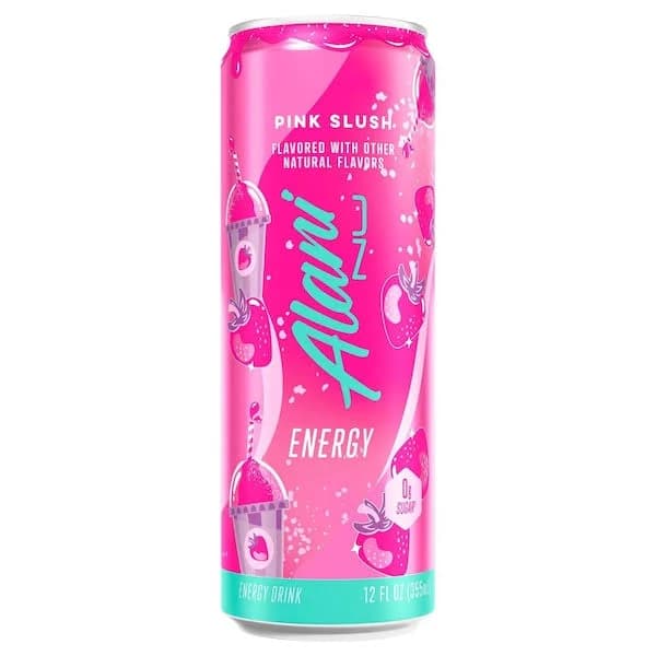 ALANI NU Sugar Free Pink Slush Energy Drink 12 fl. oz, AN2430PSL