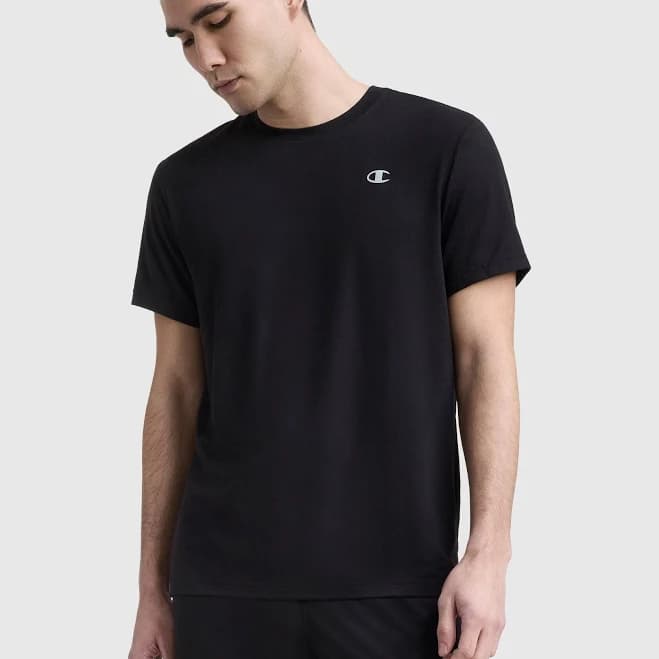 Champion Men's Sport Crewneck T-Shirt with Script Logo