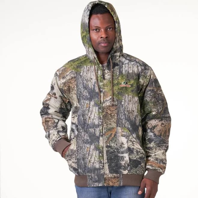 Mossy Oak Men's Mountain Country Insulated Hunting Bomber Jacket