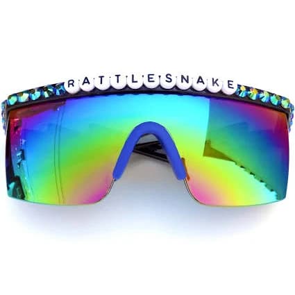 King Gizz Rattlesnake Sporty Wraparound Sunglasses