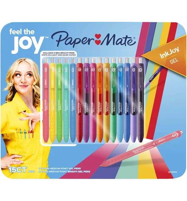 Paper Mate Ink Joy Gel RT AST 15 ct. 0.7mm