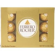 Ferrero Rocher Fine Hazelnut Chocolates, 12 CT, 5.3 OZ