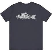 RUDY'S BAR & GRILL Unisex Short Sleeve Tee - M / Heather Midnight Navy
