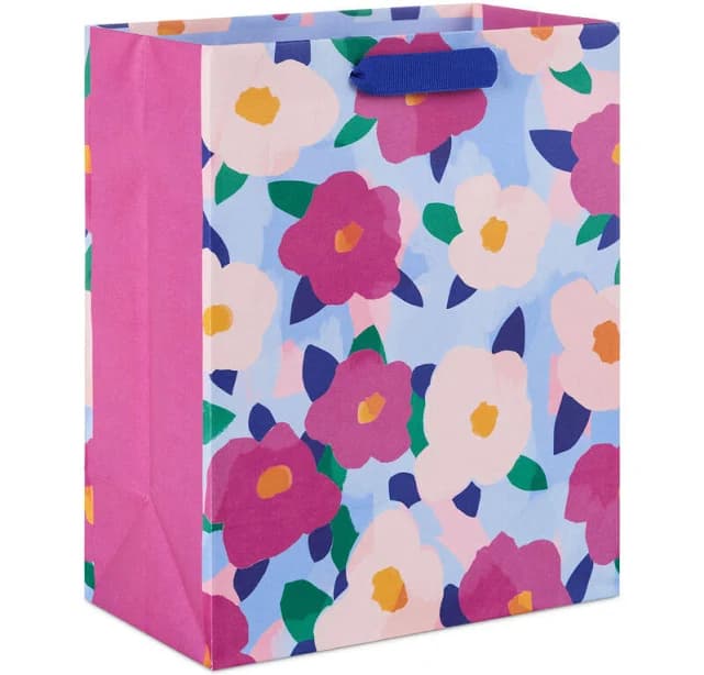 Hallmark Bold Floral Print Medium Gift Bag