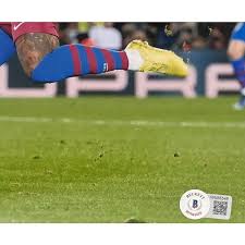 Memphis Depay Signed Barcelona 11x14 Photo Bas Beckett 2