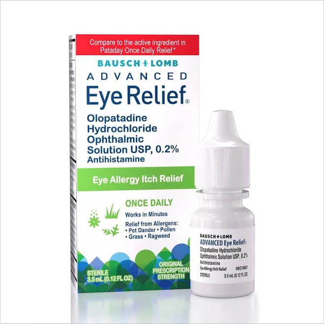 Bausch + Lomb Advanced Eye Relief Eye Allergy Itch Relief Drops
