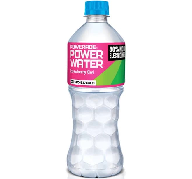 Powerade Power Water Zero Sugar Strawberry Kiwi Electrolyte Water Bottles