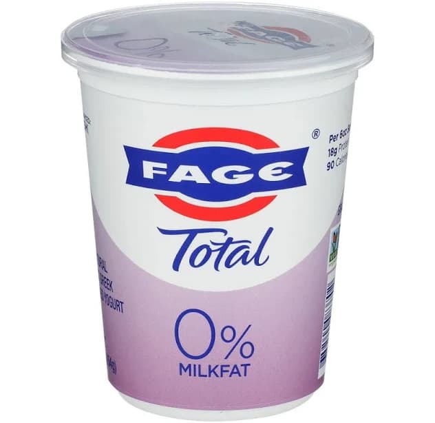 Fage Total 0 Percent Milk Fat Plain Greek Yogurt, 16 Ounce -- 12 per case