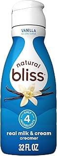 Natural Bliss Vanilla Flavored Creamer, Gluten Free Creamer, Iced, Hot Coffee 32 fl oz