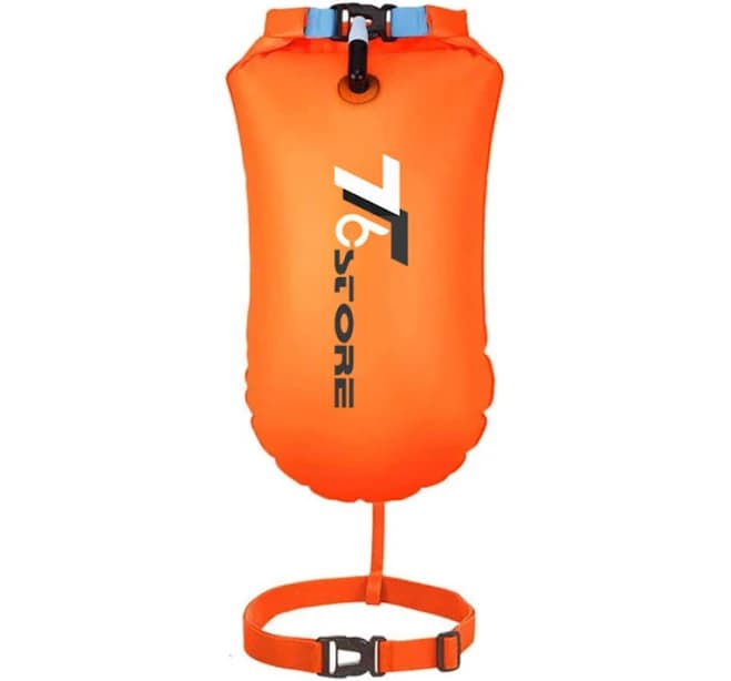 Waterproof 3 Color Tpu Swim Buoy High-visibility Gear For Open Water