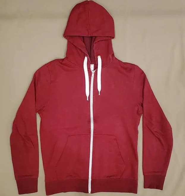 H&m Divided Men's Zip-up Hoodie - Small - Red