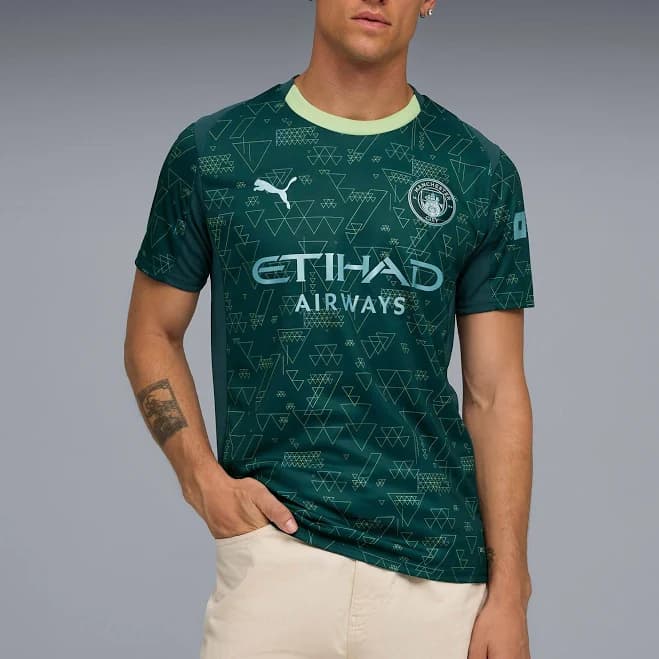 PUMA Men's Manchester City 25/25 Fourth Replica Soccer Jersey