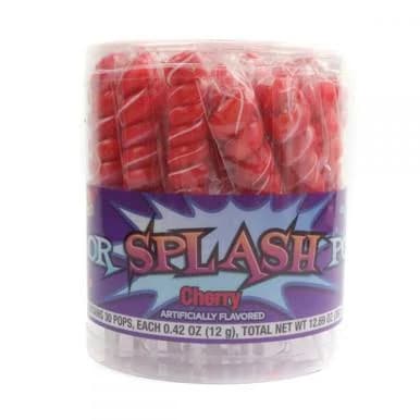 Albert's Color Splash Cherry Swirl Lollipops