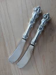 Antique Baker Manchester Sterling 1900 LOTUS/POND LILY Paddle Hollow Handle Butter Spreader 5 3/4", Set of 2 - Etsy Canada