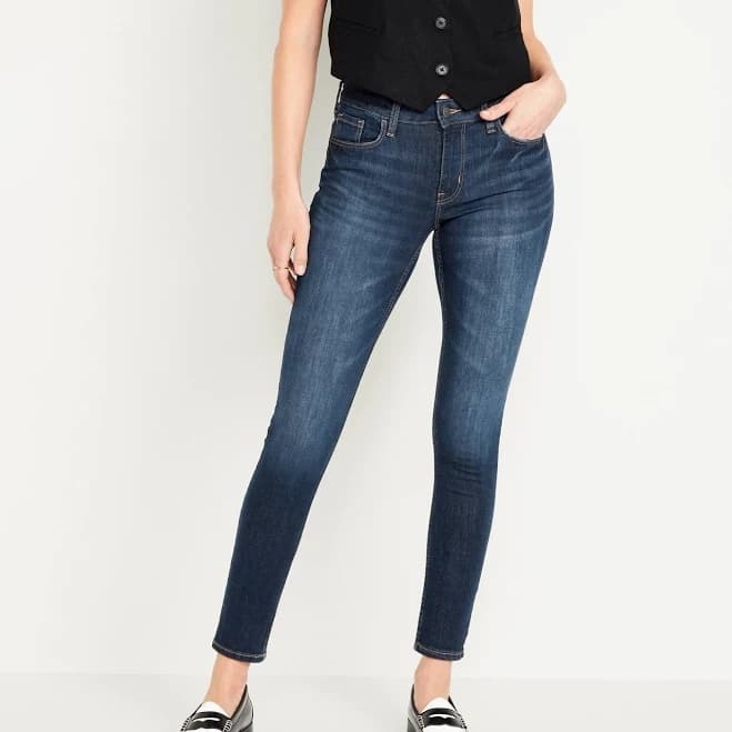 Old Navy Women's Mid-Rise Rockstar Super-Skinny Jeans