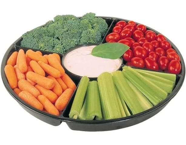 WNA 16 inch Round 6 Compartment Serving Tray
