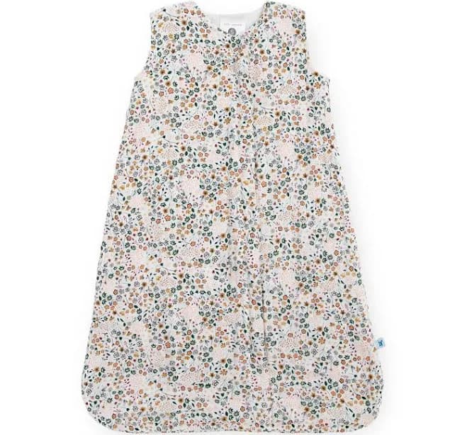 Little Unicorn Cotton Muslin Sleep Bag with Pressed Petals