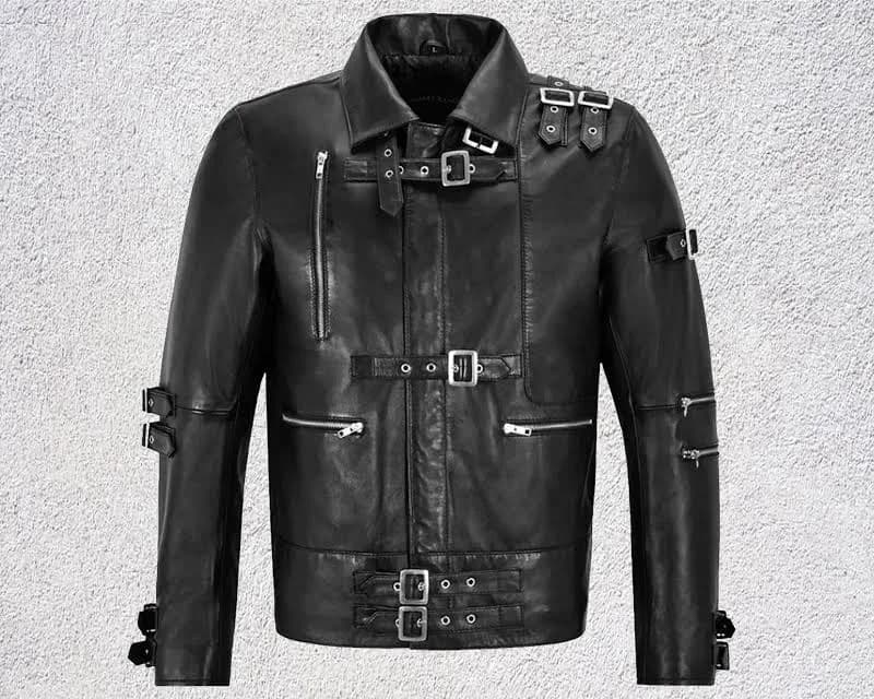 Handmade Leather Biker Jacket
