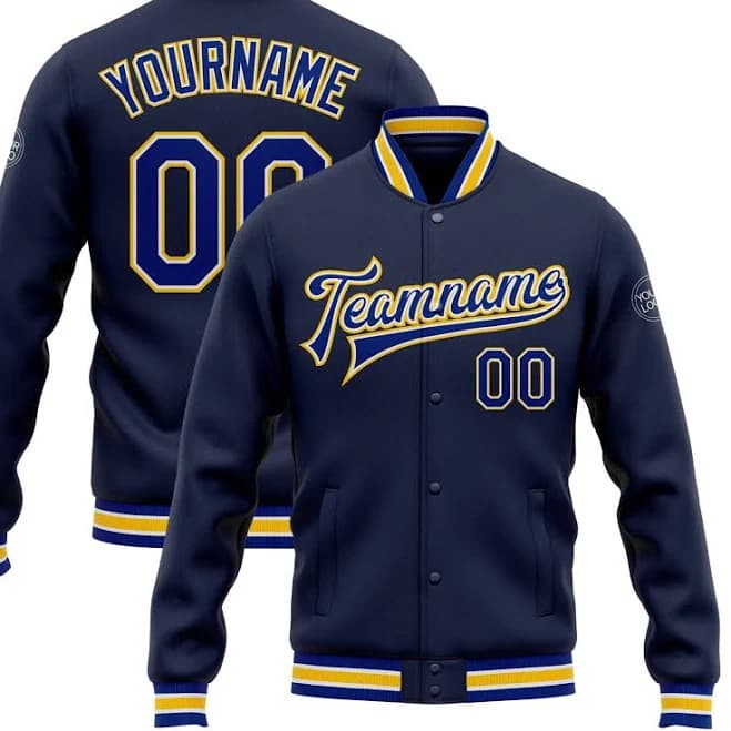 Custom Men's Varsity Letterman Bomber Jacket