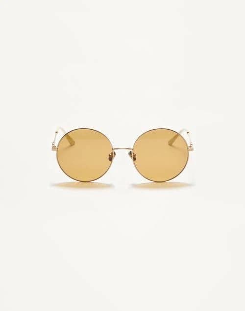 Valentino Garavani Oversized Round Metal Sunglasses