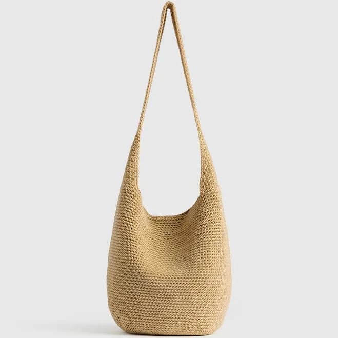 Quince Hand Crochet Hobo Shoulder Bag