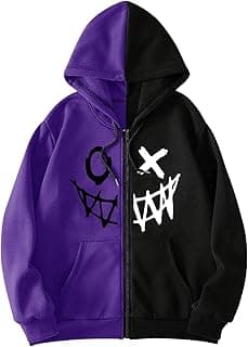 Men's Zip Up Hoodies Graphic Long Sleeve Pullover Hoodies Sweatshirt Western Streetwear Hoodies