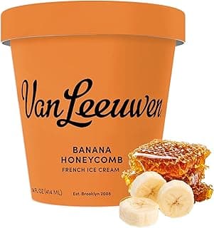 Premium Banana Honeycomb French Ice Cream, 14 oz (Frozen)