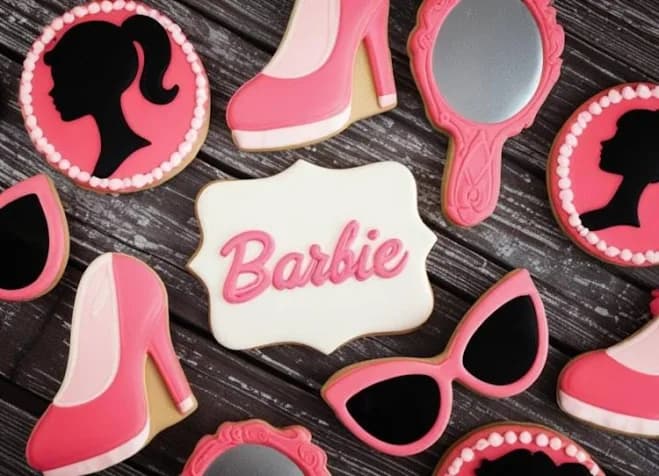 Barbie Themed Sugar Cookies