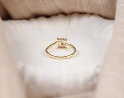 Baguette Cut Natural Diamond Cluster Ring/ Real Diamond Dainty Ring for Wedding / Earth Mined Diamond Minimalist Ring/ 14k Solid Gold Ring - Etsy