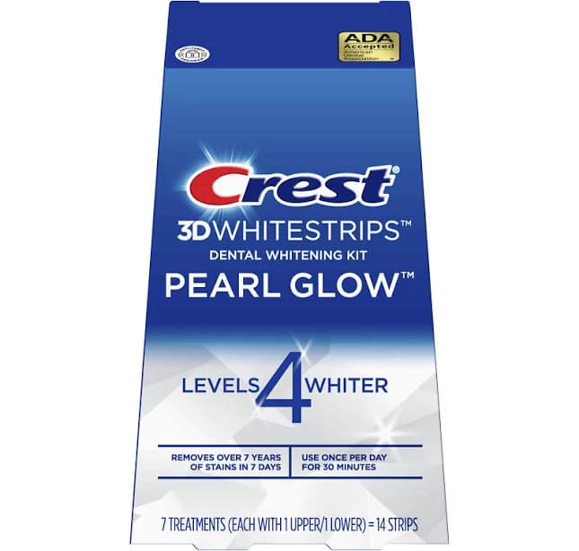 Crest 3D Whitestrips Dental Whitening Kit Pearl Glow