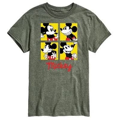 Disney Men's Mickey Face Graphic T-Shirt