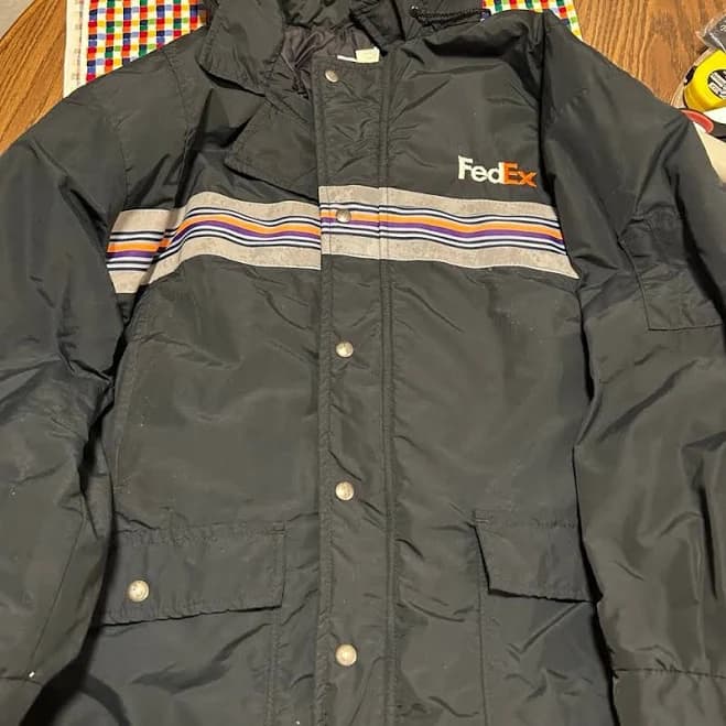 Mens FedEx Coat XXL - Men | Color: Gray/Yellow/Orange | Size: XXL