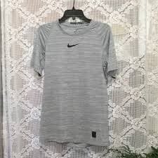 Nike | Shirts | Nike Pro Drifit Mens Size Small Light Gray Short Sleeve Athletic Shirt | Poshmark