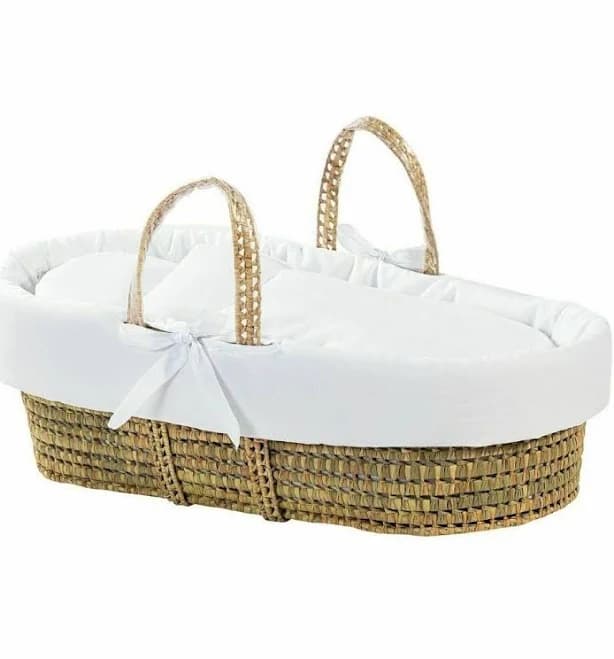 Carolina Moses Basket in White