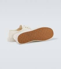 Suede low-top sneakers in white - Prada | Mytheresa