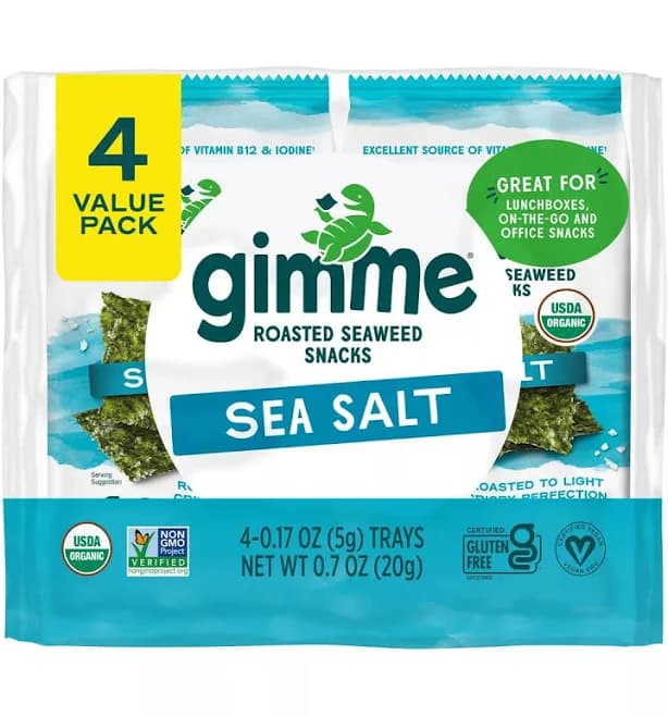 Gimme Seaweed Organic Roasted Seaweed Sheets