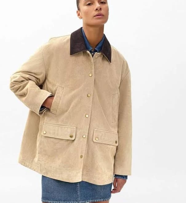 rag & bone Women's Cassidy Suede Biker Jacket