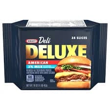 Kraft Deli Deluxe Reduced Fat Yellow American Cheese Slices - 24 ct