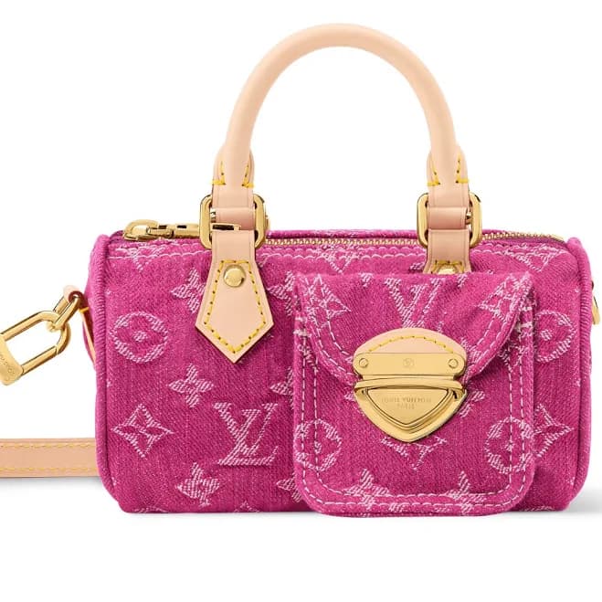 Louis Vuitton Nano Speedy Monogram Denim