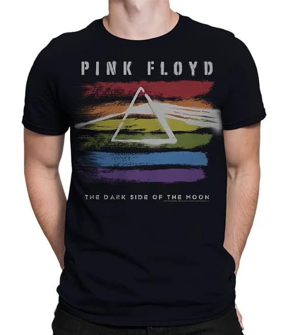 Pink Floyd Dark Side Brushed Adult T-Shirt