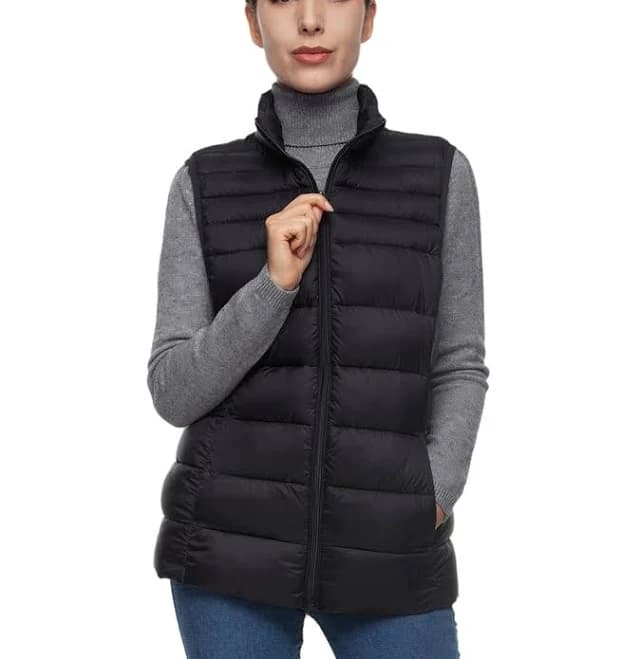 Rokka&Rolla Women's Lightweight Quilted Puffer Vest
