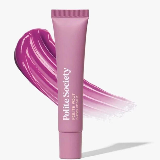 Ulta Polite Society Polite Pout Glossy Lip Balm- Bumblebeery - New Beauty