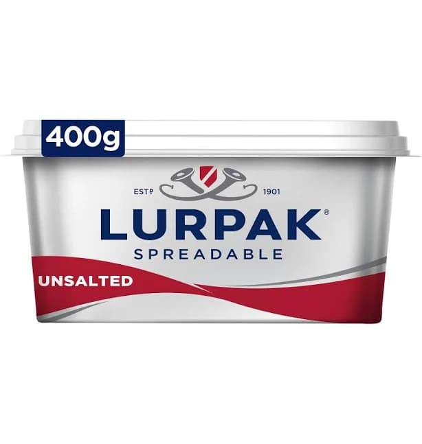 Lurpak Unsalted Spreadable Blend of Butter and Rapeseed Oil